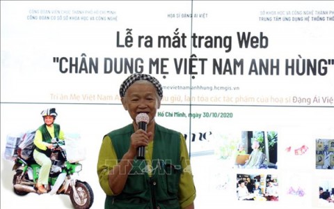 Ra mắt trang web lưu giữ hơn 2.000 ký họa “Chân dung Mẹ Việt Nam anh hùng”